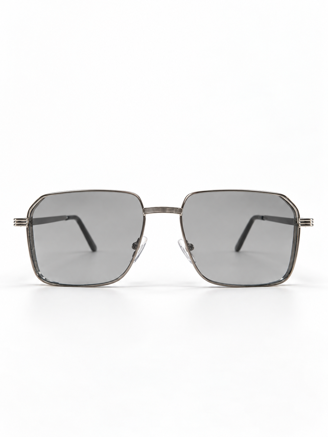 Vista frontal do óculos CHAP. III | VESPER Silver/Black